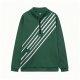 Women's Half-Zip Polyester Sweatshirt - Oversized Drop Shoulder