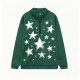 Women's Oversized Drop Shoulder Sweatshirt - Half-Zip Polyester